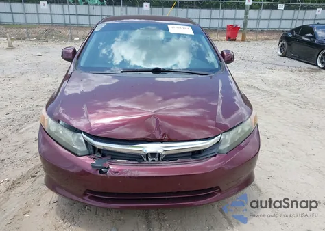 2012 Honda Civic Lx из США, поврежденный, VIN 19XFB2F55CE099400